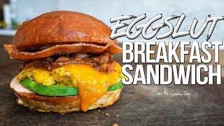 The Ultimate Breakfast Sandwich - Homemade Eggslut Recipe | SAM THE COOKING GUY 4K