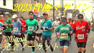 2023青梅マラソン　30km　完全ノーカット版　青梅駅付近