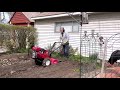 tilling garden with honda frc800