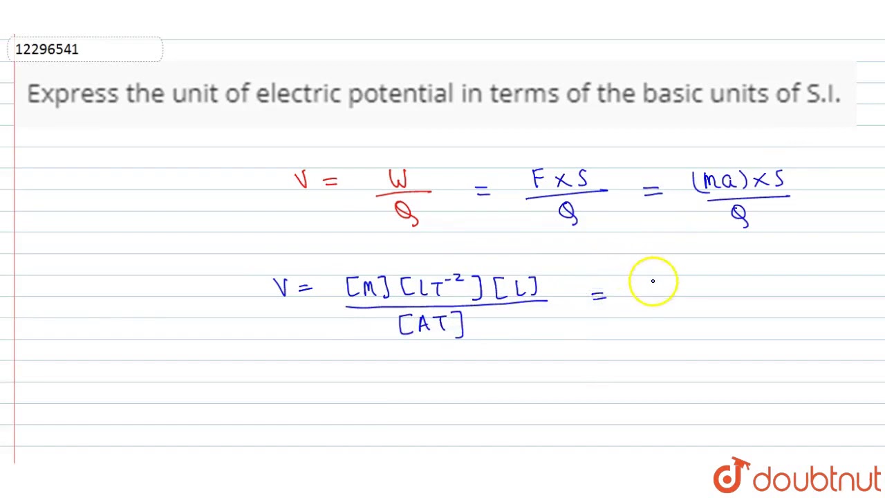 Electrical Potential Units