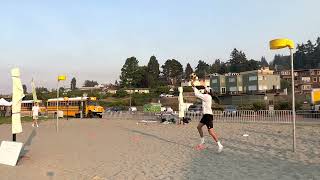 Beach Korfball World Record Attempt - Longest Shot (PNW Beach Korfball)