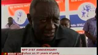 Midday Live Former Prez. Kuffour Speaks at NPP 21st Anniversary - 22/08/2013