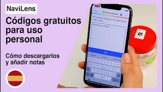 Códigos NaviLens gratuitos para uso personal. Cómo descargarlos y añadir notas