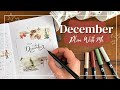 PLAN WITH ME!🎄December Bullet Journal Set Up | Cozy Holiday Theme!