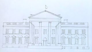 How to Draw the White House Step by Step Easy