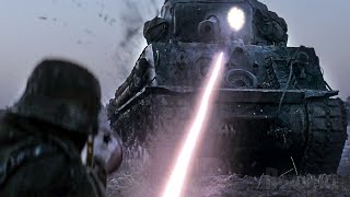 Brad Pitt lidera el ataque de tanques | Corazones de hierro | Clip en Español