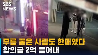 무릎 꿇은 사람도 한패였다…합의금 2억 뜯어내 / SBS