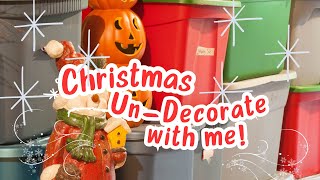 CHRISTMAS UN-DECORATE WITH ME / #dayinthelifeofacontentcreator