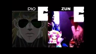 DIO vs ZUN(リメイク) ボイパ対決bad apple!!