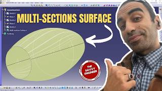 CATIA | How to use the Multi-Sections Surface Like a Pro
