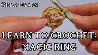 Magic Ring Crochet Tutorial (BEGINNER CROCHET)