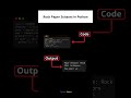 Build Rock Paper Scissors Game in Python 🐍 | Beginner Python Project #developer #programming #coding