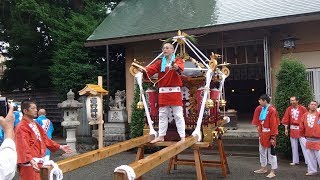 平成２９年　1/3 寒川町岡田　天の宮　菅谷神社 神幸祭　天保神輿発輿