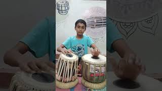 M. K. Tabla Class's Student Sudhanshu Patil trying to play zaptaal kayada , rela , tukde & chakradar