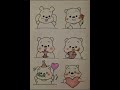 6 type cute teddy🧸bear drawing🥰#status #trending #art #cuteteddybear #viral#drawing#2024shorts #love