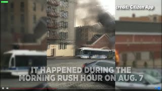 MTA Bus Fire In The Bronx