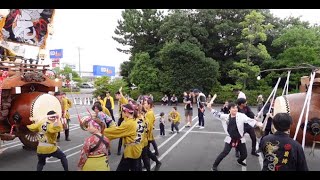 2024年　聖武天皇社大祭（松原石取祭）　町練り　東洋町・西元町　曳き別れ