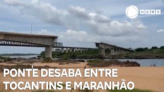 Delegado de Aguiarnópolis, no Tocantins, fala sobre desabamento da ponte na divisa com o Maranhão