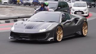 Jakarta Car Spotting! Ferrari 488 Pista, Porsche 911 GT3, Mercedes Benz SLS AMG!