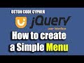 How to create a Simple Menu Using jquery UI