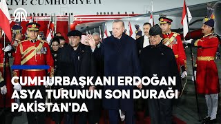 Cumhurbaşkanı Erdoğan Pakistan'da | Asya turunun son durağında Dombra ile karşılandı