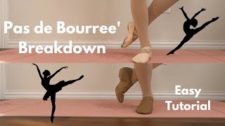 Easy Pas de Bourree' Breakdown| Jazz and Ballet Tutorial -Pointe to Jesus 🩰 💃