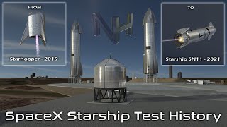 SpaceX Starship Test History ; Starhopper to SN-11