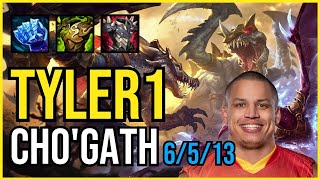 TYLER1 - CHO'GATH vs. NIDALEE Top | NA DIAMOND | PATCH 10.25