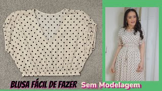 BLUSA MANGA JAPONESA (SEM MODELAGEM)