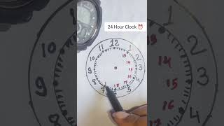 24 Hour Clock #clock #art #viral #trendingshorts #shorts #music