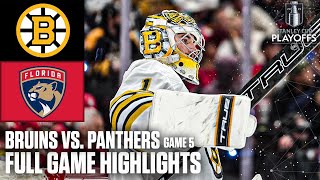 2nd Round: Boston Bruins vs. Florida Panthers Game 5 | Full Game Highlights