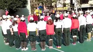 1050109台北市第215期幼童軍服務員木章基本訓練進行第一次團集會吼聲