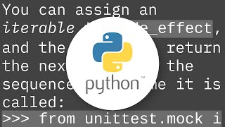 Python mock multiple return values