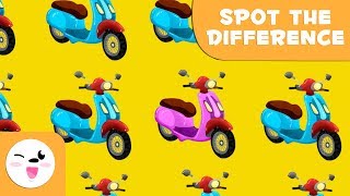 Spot the different emoji - Visual attention for kids - Means of transport