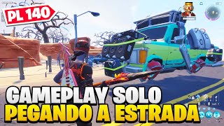 🌵 PEGANDO A ESTRADA 140 SOLO - GAMEPLAY COMPLETA -  FORTNITE SALVE O MUNDO