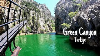 Green Canyon with emerald water color Zielony Kanion, Things to do in Alanya,  Manavgat Turkiye