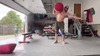 Strongman Training: 250lb Sandbag to Shoulder