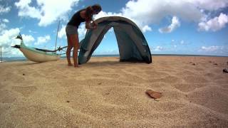 Sun Smarties Family Beach Cabana Folding Hawaii