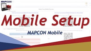 MAPCON Mobile Setup -MAPCON CMMS