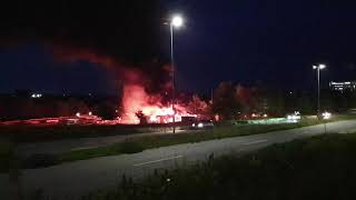 Brand på byggeplads Sebbersundvej 9220 Aalborg Øst  natten mellem LØR 5 og SØN 6 juni 2021