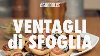 Ventagli di sfoglia bicolore, per l’aperitivo come si fanno