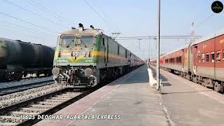 15625 Deoghar - Agartala Weekly Express Skipping Changsari loco TKD WAG - 31760