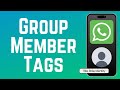 How to Add Member Tag in WhatsApp Group Chat 2026 (New Feature)