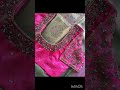 #Pink color arri work blouse design#