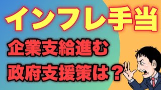 【11月時点】インフレ手当企業での支給進む！も、政府支援策はあるのか？？?