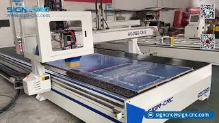 A6-2060-C8-S CNC Router Machine can change the cutting tools automatically Also with a saw fast cut