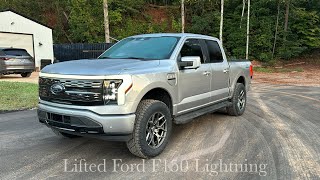 Lifting my 22 Ford f150 Lightning Platinum full review