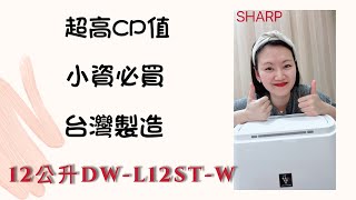 SHARP DW-L12ST-W超高CP小資首選🎉2合1（除濕+空濾）潮濕退散bye👋🏻一次買兩台🤣