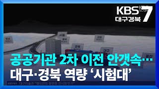 공공기관 2차 이전 안갯속…대구·경북 역량 ‘시험대’ / KBS  2023.11.01.