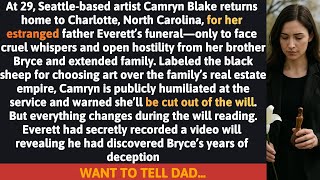 “They Laughed at Me at the Funeral—But My Father’s Will Changed Everything”
